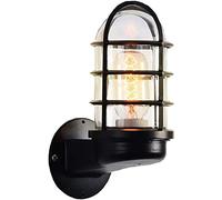 WQHPLMD Style Industriale di Luce Impermeabile a Parete retrò Gage Metallica in Metallo Interno ed Esterno Sconce Nautico per Giardino da Barre da Letto per Patio da Giardino Camera da Letto e27