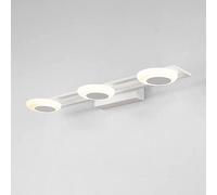 WQHPLMD Three-Head Nordic LED Vanity Mirror Lamp - Clear Acrylic Shade for Bathroom Lighting