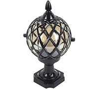 WQHPLMD Vintage Antique Post Light - Clear Glass Waterproof Decking Lamp for Garden And Patio