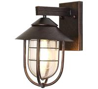 WQHPLMD Waterproof Matte Black Outdoor Wall Lights with E27 Base Socket for Porch And Garden Light Fixtures