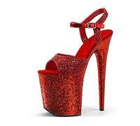 WQHPLMD Women's High Heel Sandals Stiletto Heels Platform Sandals, Open Toe Ankle Pumps Shoes for Party Event Night Dress