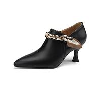 WQHPLMD Women's Pointed Toe Low Heels Pumps Work Office Dress Shoes Ankle Pumps Shoes Wedding Party Sandals Origin China