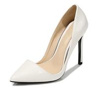 WQHPLMD Women's Pumps Pointy Shallow Mouth High Heel Artificial PU Slip On Stiletto Heels Heeled Sandals Classic Office Mannequins Catwalk Casual Shoes