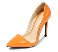 WQHPLMD Women's Pumps Pointy Shallow Mouth High Heel Artificial PU Slip On Stiletto Heels Heeled Sandals Classic Office Mannequins Catwalk Casual Shoes