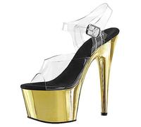 WQHPLMD Women's Sandals Stiletto Heel Platform Pumps Open Toe Ankle Strap Dress Shoes Party Wedding Pump Shoes Origin China