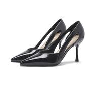 WQHPLMD Women's Stiletto Closed Pointed Toe Cut out Slip-on Pumps Casual Work Dress Shoes 8 CM
