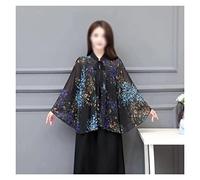 WQHPLMD Women's Summer Sun Protection Clothing Shawl Thin Cardigan Cloak Women's Cloak (Color : A, Size : One Size)