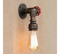 WQHPLMD Wrought Iron Minimalist Bedroom Bedside Light Night Light Wall Lantern Wall Light Bedside Bedroom Living Room Interior Entrance Lighting