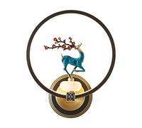 WQHPLMD Zen Luce Zen Lampo a Forma Cinese Tela di PMMA Metallo Oro, Ideale per La Soggiita