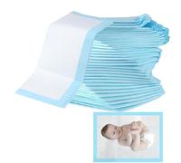 wqibq Materassino fasciatoio, 100 pezzi grandi tappetino cambio pannolini per bambini, cuscini fasciatoio, assorbenti letto 13x18 pollici, cuscinetti per mandrini adulti traspiranti