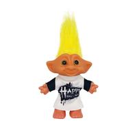 wqibq Piccole bambole troll - Retro Natale con simbolo della felicità - personaggi - Decorazione da collezione per scrivania, decorazione festiva per soggiorno, camera da letto libri