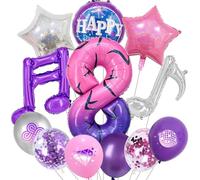 WQINX Palloncini numero 6 da 101,6 cm, adatti per disegni di tatuaggi a tema K-pop, palloncini in lamina di grandi numeri, perfetti per feste a tema K-pop, feste di compleanno e celebrazioni di