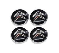 WQIUTT 4 Pezzi Auto Coprimozzi per Citroen DS DS3 DS4 DS5 DS7 DS9 Crossback,Copri Ruota Coppetta Coprimozzo Impermeabile Antipolvere Parti Accessori Ruote Pneumatici,A