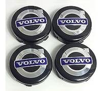 WQIUTT 4 Pezzi Auto Coprimozzi per Volvo S60 S90 XC40 XC60 V90 V60 S40 S80L 62MM,Copri Ruota Coppetta Coprimozzo Impermeabile Antipolvere Parti Accessori Ruote Pneumatici