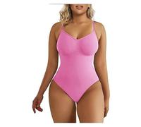 WQKRBMGU Body Modellante Perizoma for Donna, Modellante Senza Cuciture, Modellante for la Pancia, Modellante for la Vita, Snellente, compressivo(Pink,XXXL)