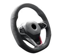 WQKRBMGU Coprivolante in alcantara cucito a mano compatibile con Volkswagen Golf 8 MK8 GTI Golf GTE 2020 2021