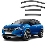 WQLTTFC 4 Pezzi Auto Deflettori Aria per Nissan Qashqai MK3-J12 2023 2024, Deflettori d'Aria Antiturbo Finestrini Laterali Visiere Parasole Parapioggia, Accessori Auto