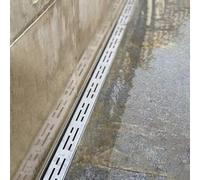 WQPMNYG Kit di Griglie di drenaggio Sottili per canali - Confezione da 1/3/10 Pezzi, Canale di drenaggio Rimovibile per Giardino Esterno, Cortile, Patio, vialetto, Garage - Soluzione Resistente 7x3x