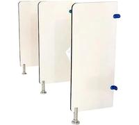 WQPMNYG Schermo per la Privacy dell'orinatoio divisorio per la Salute pubblica, divisorio per orinatoio in Legno Impermeabile per WC Maschile, barriera per orinatoio a Parete (Colore: Part