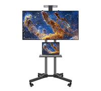 WQPMNYG Supporto TV motorizzato da soffitto con Telecomando, Altezza Regolabile, Sollevatore TV Elettrico, Adatto a TV a Basso Profilo da 26 a 70 Pollici, 2 metodi di Installazione, Supporto TV Univ