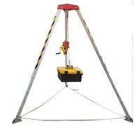 WQPMNYG Tri-Pod Pulley Hoisting System, 1800 lbs Aluminum Winch Rescue Kit for Firefighting, Energy Engineering, Construction, Heavy-Duty Lifting Equipment