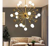 WQUANB Lampada a Sospensione satellitare Moderna Finitura Ottone, lampadario Sputnik, Illuminazione a Sospensione Industriale Vintage metà secolo per Camera da Letto Cucina-A 18 luci
