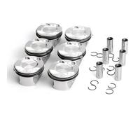 WQVXGKTI 6pcs N52B30 11257564335 Anelli a pistone Set CR 9.3: 1 Compatibile con E82 E87 E90 E92 E60 E63 E66 Fits 125I 130I 330i 530i 630i 730i X3 X5 Z4 Modelli