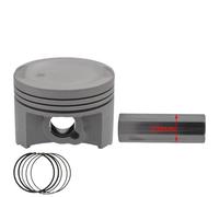 WQVXGKTI Pistone da 52,4 mm Set con Perno da 13 mm e Anelli da 0,8x0,8x1,5 mm compatibili con CBF125 SDH125-51 WH125-7 WH125-8 Motore Motore Motore