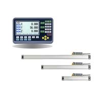 WQWGTLPLVN Set di visualizzatori di Quote digitali a 3 Assi, 19 Lingue, AC220V/110V con 3 Pezzi, lineare da 100-1000 mm, for tornio e fresatura(300mm 500mm 1000mm)