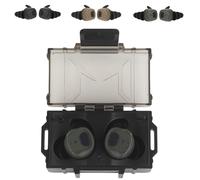 WQZXM Auricolari Bluetooth Tattici, Tappi for Tiro Attivo, Protezioni Acustiche Elettroniche, Auricolari for Protezione Tiro(Green)