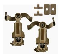 WQZXM Portacuffie Tattico, Portacuffie da Elmetto, Portacuffie da Elmetto Militare Adattatore per Guida Arc per Cuffie M31, M32(Tan)