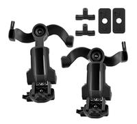 WQZXM Portacuffie Tattico, Portacuffie da Elmetto, Portacuffie da Elmetto Militare Adattatore per Guida Arc per Cuffie M31, M32(Black)