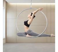 WQZzjm Aerial Lyra Hoop, Aerial Hoop Kit, Hanging Aerial Yoga Ring Equipment, Yoga Hoop, Aerial Dancing Circus Ring Set, for Dance Studios, Stages, Gyms, Circuses, (32mm 85cm)