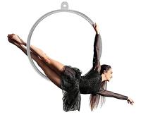 WQZzjm Aerial Lyra Hoop,Lyra Aerial Hoop Kit,500 Lbs Strength Tested Aerial Hoop,Single Point Hoops Circus Aerial Ring Kit Aerial Yoga Equipment for erial Dancing Yoga Training,80cm (100cm)