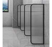 WQZzjm Divisorio per orinatoi, divisorio per orinatoi, divisorio per WC, divisorio per sanità pubblica, divisorio per la Privacy dell'orinatoio, Pannelli in Vetro temperato (divisorio*4 H120cm*W40cm)