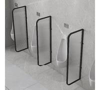 WQZzjm Divisorio per orinatoi, divisorio per orinatoi, divisorio per WC, divisorio per sanità pubblica, divisorio per la Privacy dell'orinatoio, Pannelli in Vetro temperato (divisorio*3 H120cm*W40cm)