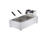 WQZzjm Friggitrice elettrica Professionale da 20 Litri, con cestello e Coperchio, per ristoranti e cucine domestiche (A)