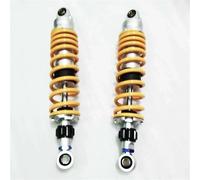 WQZzjm Una Coppia di ammortizzatori per motociclette a Molla da 305 mm, 320 mm, 330 mm, 340 mm, 345 mm, 350 mm, 360 mm, 8 mm, per Regolare la Sospensione Posteriore (345 mm, Giallo) (330 mm, Giallo)