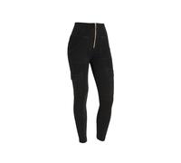 WR.UP FREDDY - Jeggings Stile Cargo Con Vita Alta E Lunghezza 7/8, Donna, Denim Nero, Extra Small
