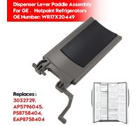 WR17X20449 Dispenser Lever Paddle Assembly Per GE Hotpoint Refrigerators H0