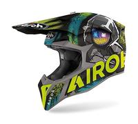 Casco Off Road Airoh WRAAP Alien Yellow Matt Taglia:S
