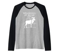 Wrangell-St. Elias Alaska Tramonto Maglia con Maniche Raglan