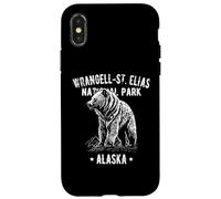 Wrangell-St Elias Natl Park Alaska Design in stile vintage Custodia per iPhone X/XS