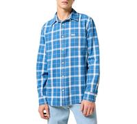 Wrangler 1 Camicia da Uomo, Blu Indaco, S