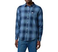 Wrangler 1 Pkt Indigo Shirt Maglietta, Blu Scuro, M Uomo