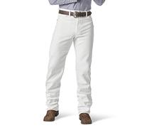 Wrangler 13MWZ, Jeans da Uomo Taglio Cowboy, vestibilità Originale, Bianco, 42W x 32L