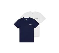 Wrangler 2PACK Sign off Tee, Camicia Uomini, Real Navy, XX-Large