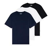 Wrangler 3 Confezioni di tè, Bianco Navy Black, XL