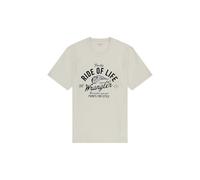Wrangler Americana Tee T-Shirt, Vintage Bianco, M Uomo