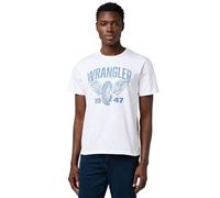 Wrangler Americana Tee Worn White Taglia: M | T-shirt stampate Outlet | Uomo | Bianco